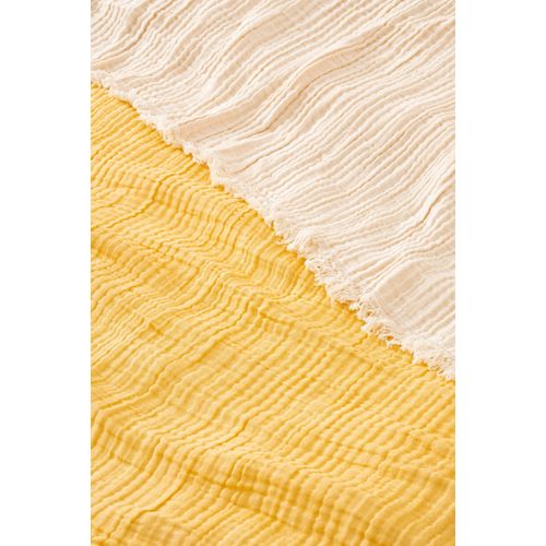 Muslin Yarn Dyed - Yellow Yellow Double Bedspread slika 2