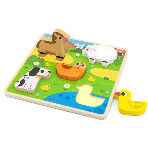 Viga taktilne puzzle farma slika 2