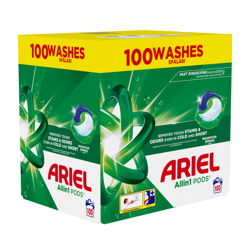Ariel Kapsule za pranje veša Mountain Spring 2x50kom slika 1