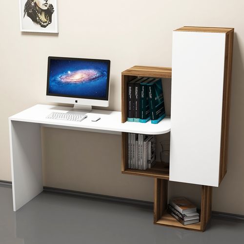 Açelya - Walnut, White Walnut
White Study Desk slika 2