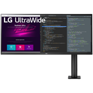 LG 34WN780P-B 34'' IPS UltraWide Ergo QHD 3440x1440@75Hz, 21:9, 1000:1, 5ms, 300cd/m², 178°/178°, 1 USB 3.0 upstream, 2 USB 3.0 downstream, 2 HDMI, 1 DP, AMD FreeSync, VESA 100x100mm, Height, Tilt, Swivel, Pivot, Black, 3yw