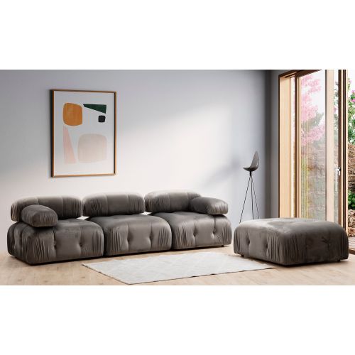 Atelier Del Sofa Sofa, Sivo, Bubble L1 - Grey slika 4