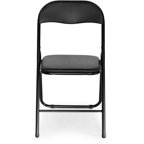 Modernhome set od 4 sklopive stolice - crna eko koža slika 3