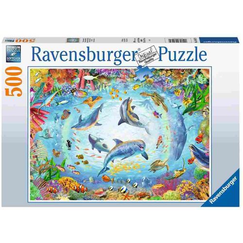 Ravensburger Puzzle dupini i druge morske životinje 500 kom slika 1