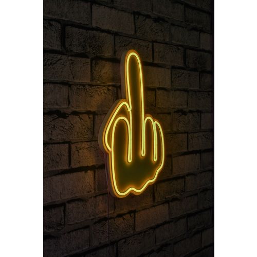 Wallity Ukrasna plastična LED rasvjeta, Middle Finger - Yellow slika 11