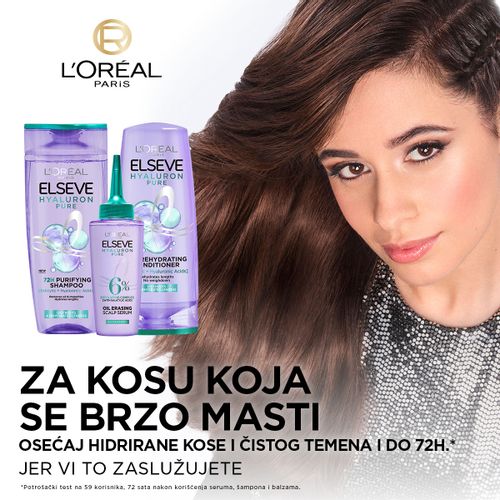 L’Oréal Paris Elseve Hyaluron pure balzam za dehidriranu kosu koja se brzo masti slika 6