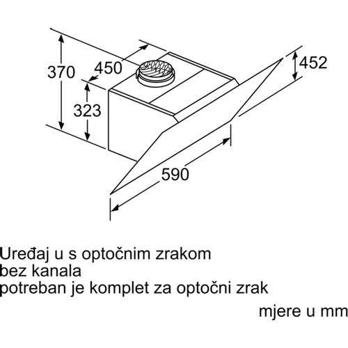 Bosch zidna napa DWK67JQ60 slika 9