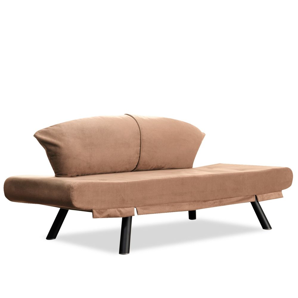 Genzo - Svijetlosmeđi Dvosjedni Sofa-Krevet slika 4