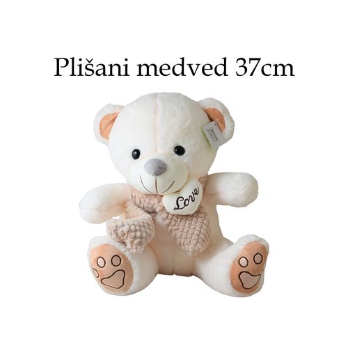 Plišani medved sa šalom 37cm 002826 slika 1