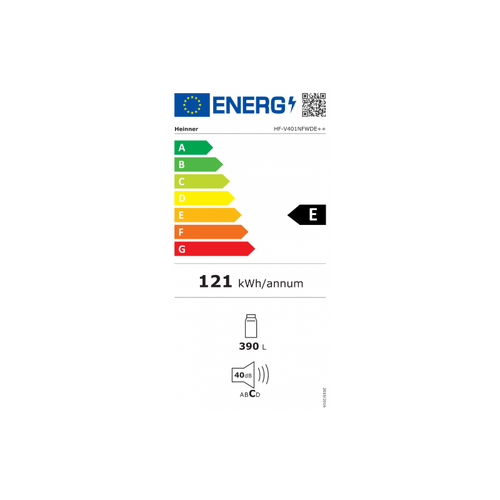 Heinner hladnjak HF-V401NFXWDE++ s Full No Frost tehnologijom i dozatorom vode slika 3