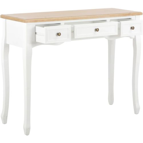 280044 Dressing Console Table with 3 Drawers White slika 9