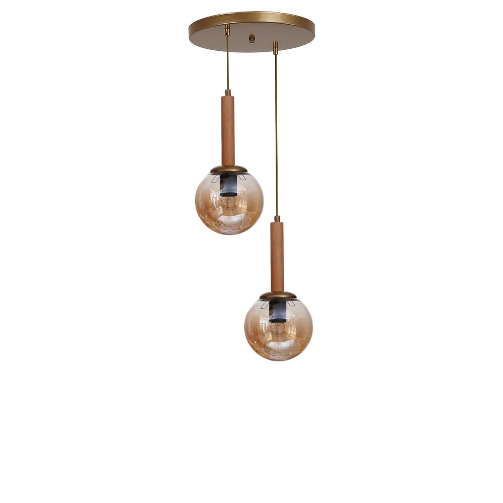 Opviq Luster 895, med, hrast, zlatna slika 2
