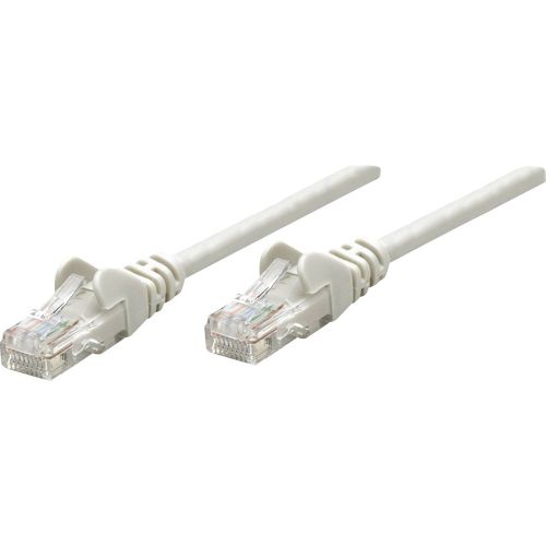 Intellinet 319973 RJ45 mrežni kabel, Patch kabel cat 5e U/UTP 15.00 m siva  1 St. slika 1