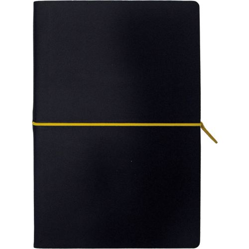 Notes PORTOFINO BLACK A5 14x21 crno-žuti 991.016.40 slika 1