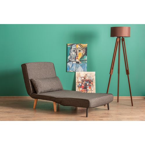 Atelier Del Sofa Fotelja na razvlačenje, Tamno siva, Folde Single - Dark Grey slika 2