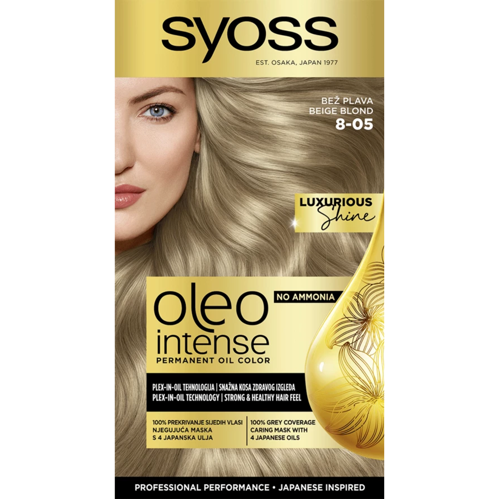 Syoss Oleo Intense farba za kosu 8-05 Beige Blond slika 1