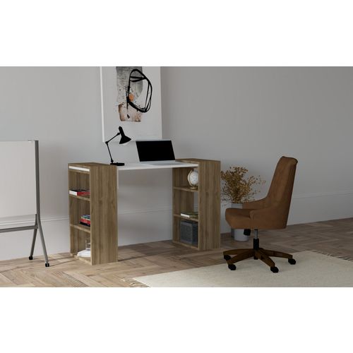 Woody Fashion Studijski stol, Handy - Walnut, White slika 1