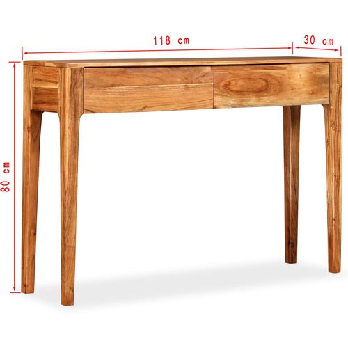 Konzolni stol od masivnog drva 118 x 30 x 80 cm slika 53