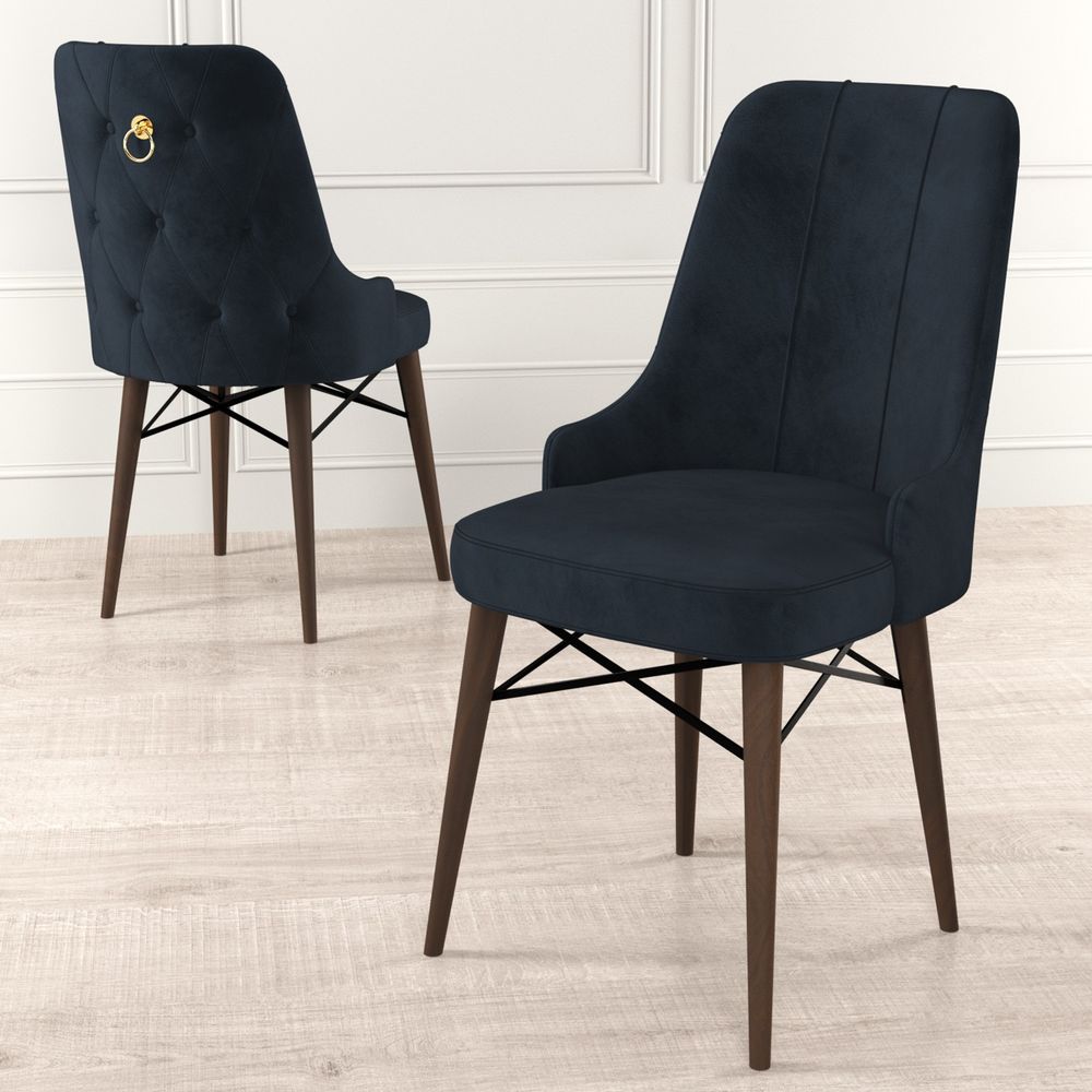 Pare - Set Stolica Anthracite i Brown (6 komada) slika 2