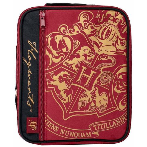 Harry Potter Deluxe 2 Pocket Lunch Bag Burgundy - Crest slika 1