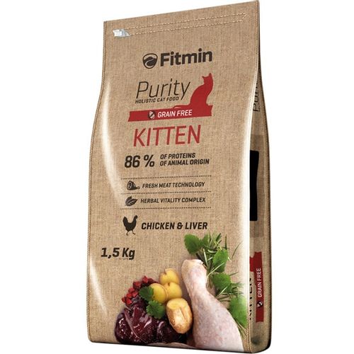 Fitmin Cat Purity Kitten, hrana za mačke 1,5kg slika 1