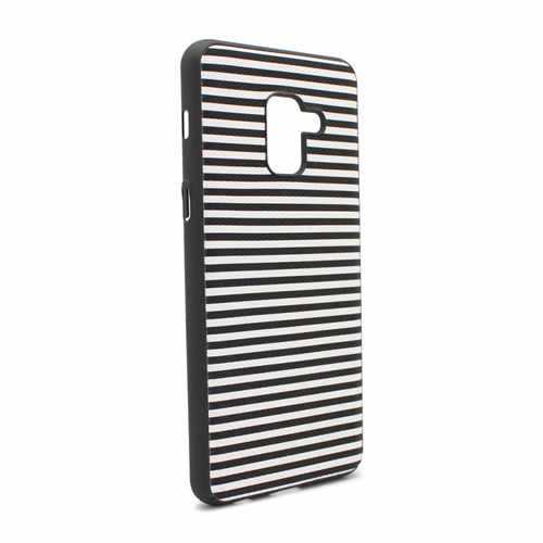 Torbica Luo Stripes za Samsung A530F Galaxy A8 2018 crna slika 1
