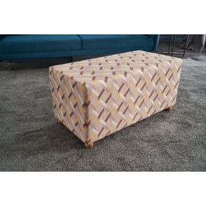 Perla Puf Uzun Multicolor Pouffe