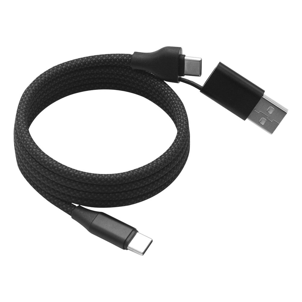 DOPLER 240W 2IN1,usb kabl za punjenje 2u1 sa magnetom,crni slika 1