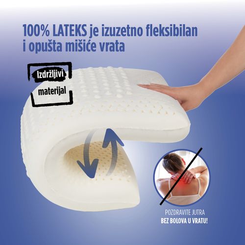 Anatomski jastuk od lateksa  XL COMFORT slika 4