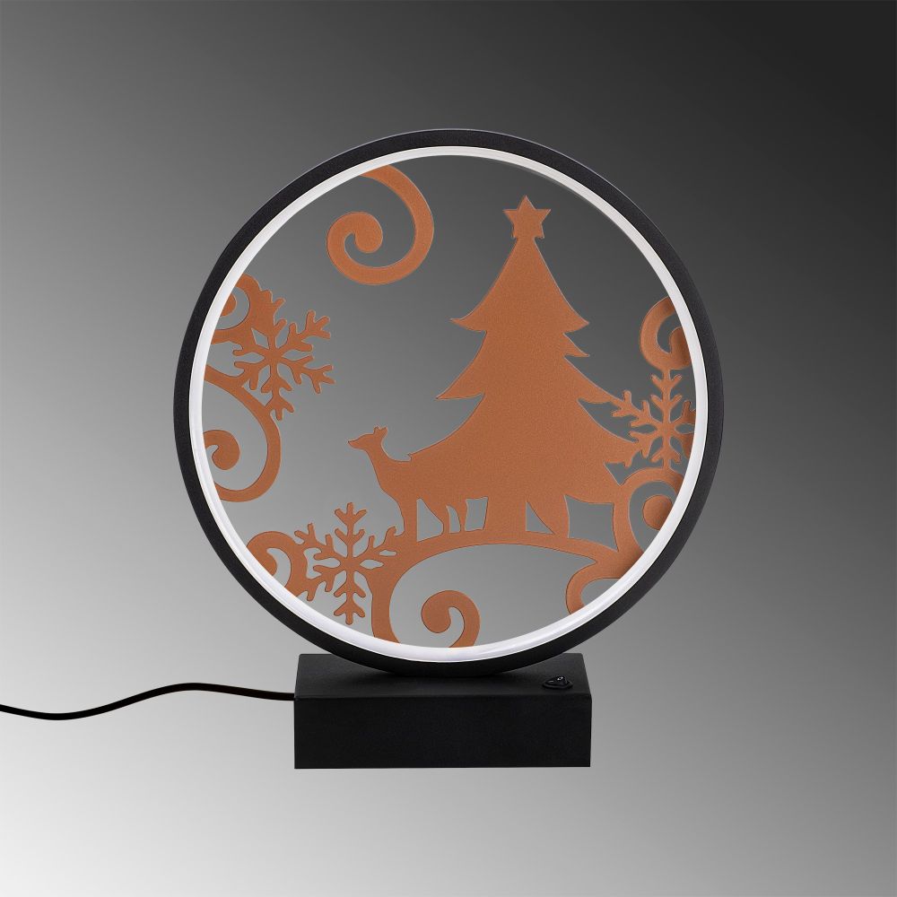 Crna bakarna stolna lampa XMAS3 slika 5