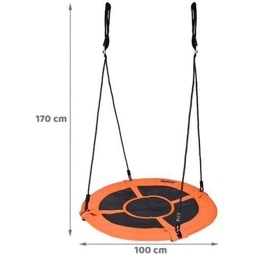 SkyFlyer ljuljačka gnijezdo, promjer 100cm - narančasta  slika 2