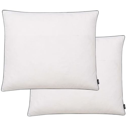 Jastuci punjeni paperjem i perjem 2 kom teški 70 x 60 cm bijeli slika 10