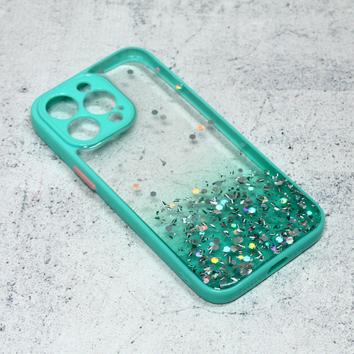 Maska Frame Glitter za iPhone 13 Pro 6.1 mint slika 1