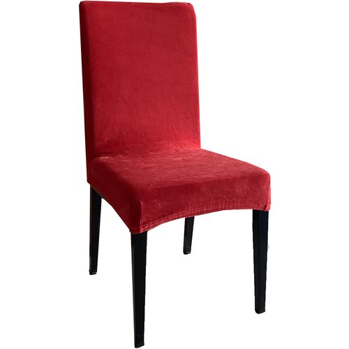 Navlaka za stolicu rastezljiva Velvet crvena 45x52 cm, set od 2 kom slika 1