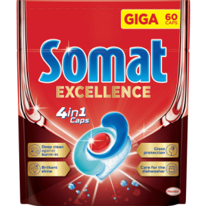 Somat Excellence 4u1 tablete za strojno pranje posuđa 60kom