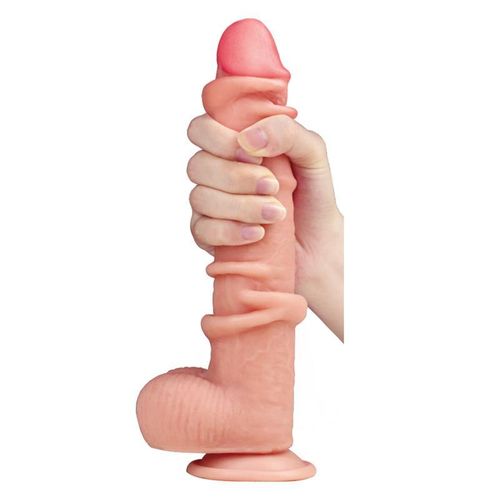 Liketrue Slidy realistični dvoslojni dildo 22,8cm slika 10