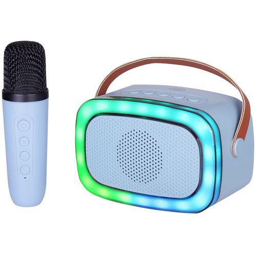 TREVI karaoke 10W, mini dimenzije, disco rasvjeta, mikrofon, plave XR 8A01 slika 2