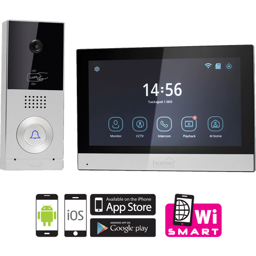 home Žični video interfon, 7" zaslon, AHD kamera, RFID, IP65 - DPV SMART slika 2