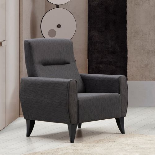 Minar - Dark Grey Dark Grey Wing Chair slika 1