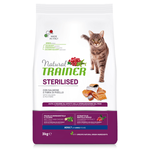 Trainer Natural Cat za Odrasle Sterilisane Mačke Losos 10 kg slika 1