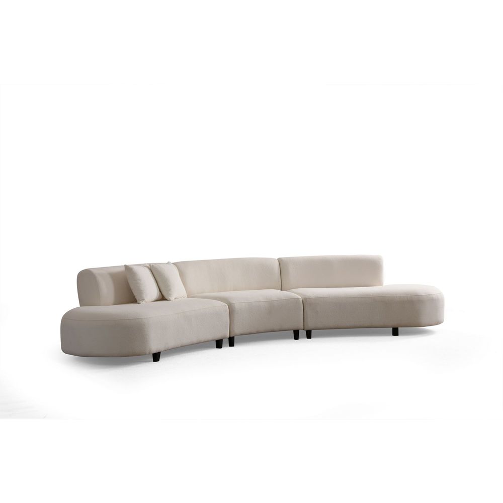 Ugaona Sofa Pars (L1 + O1 + 1R) - boja: krem v2 slika 5