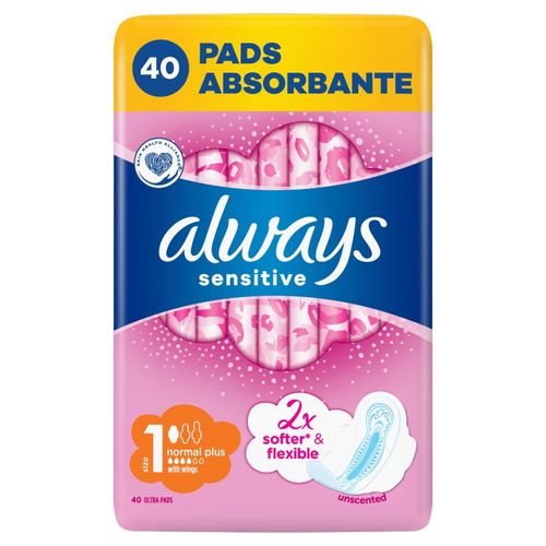 Always ultra sensitive higijenski ulošci normal plus, 40 kom slika 1