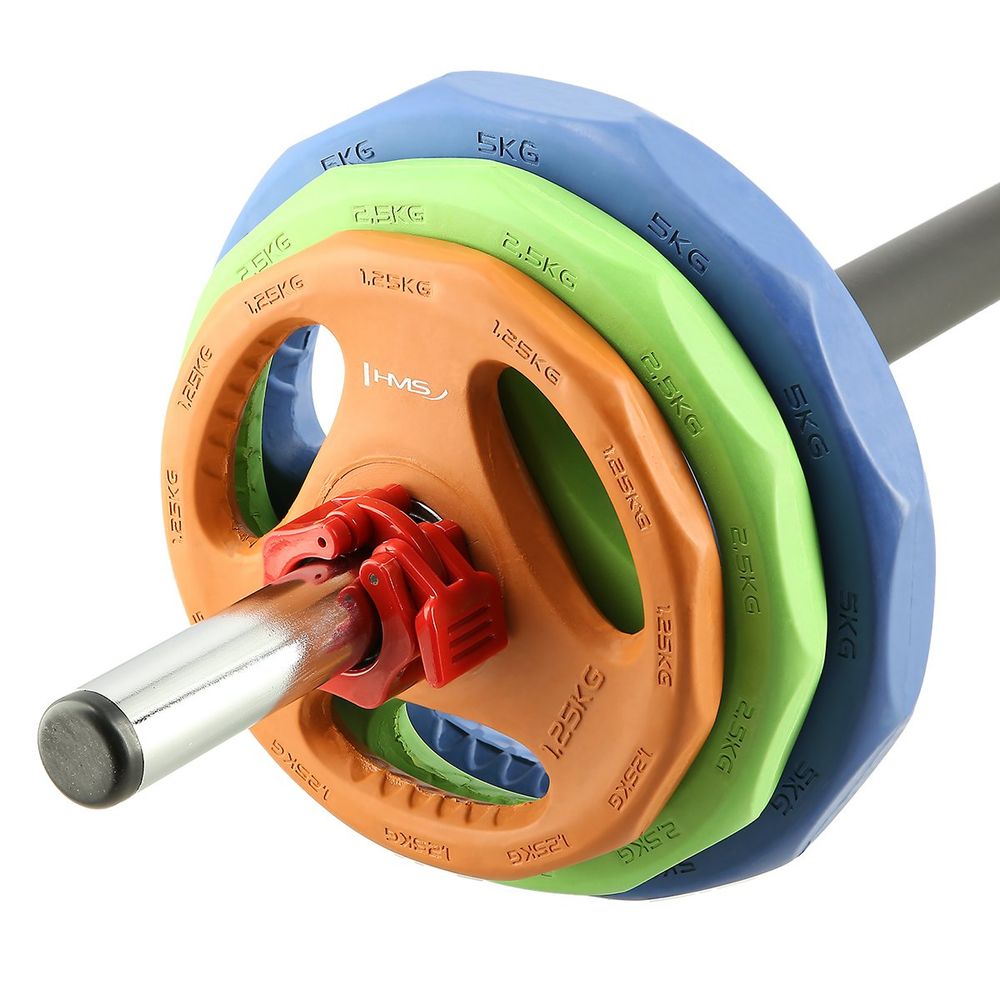 Sbp22 set pumpi za trening fitness 20 kg hms slika 5