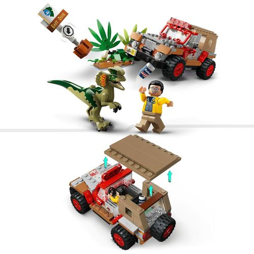 Playset Lego Jurassic Park 30th Anniversary 76958 Dilophosaurus Ambush 211 Dijelovi slika 8