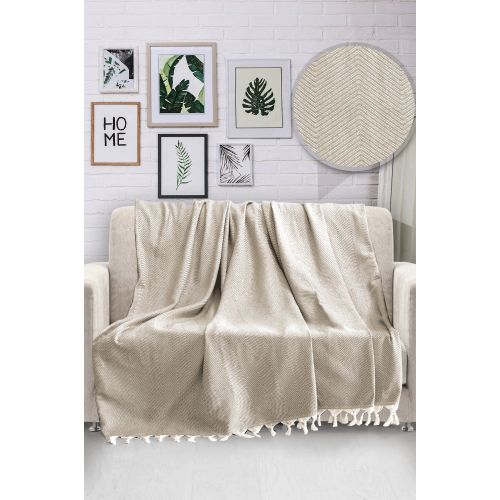 HN - Beige Beige Sofa Cover slika 1