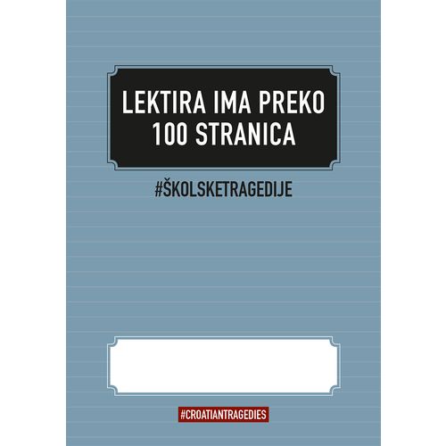 Bilježnica "Hrvatske tragedije" A4 - linije SORTO slika 4
