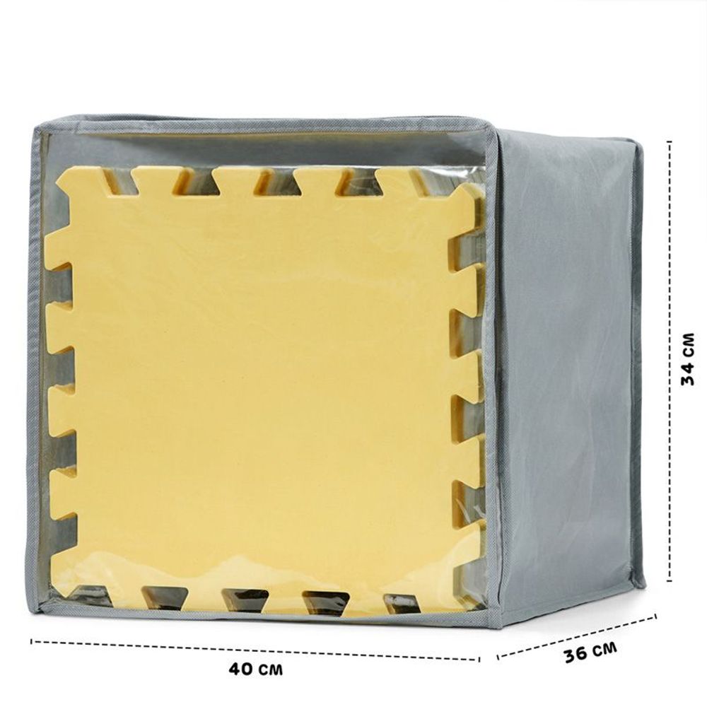 Kinderkraft Podloga za igru LUNO 150x180cm, Yellow slika 8