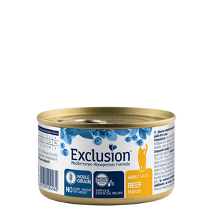 Exclusion Mediterraneo Monoprotein Formula, potpuna hrana za odrasle mačke, govedina, 85 g