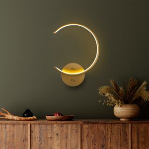 Lampa za zid Moon - 13329 u zlatnoj boji