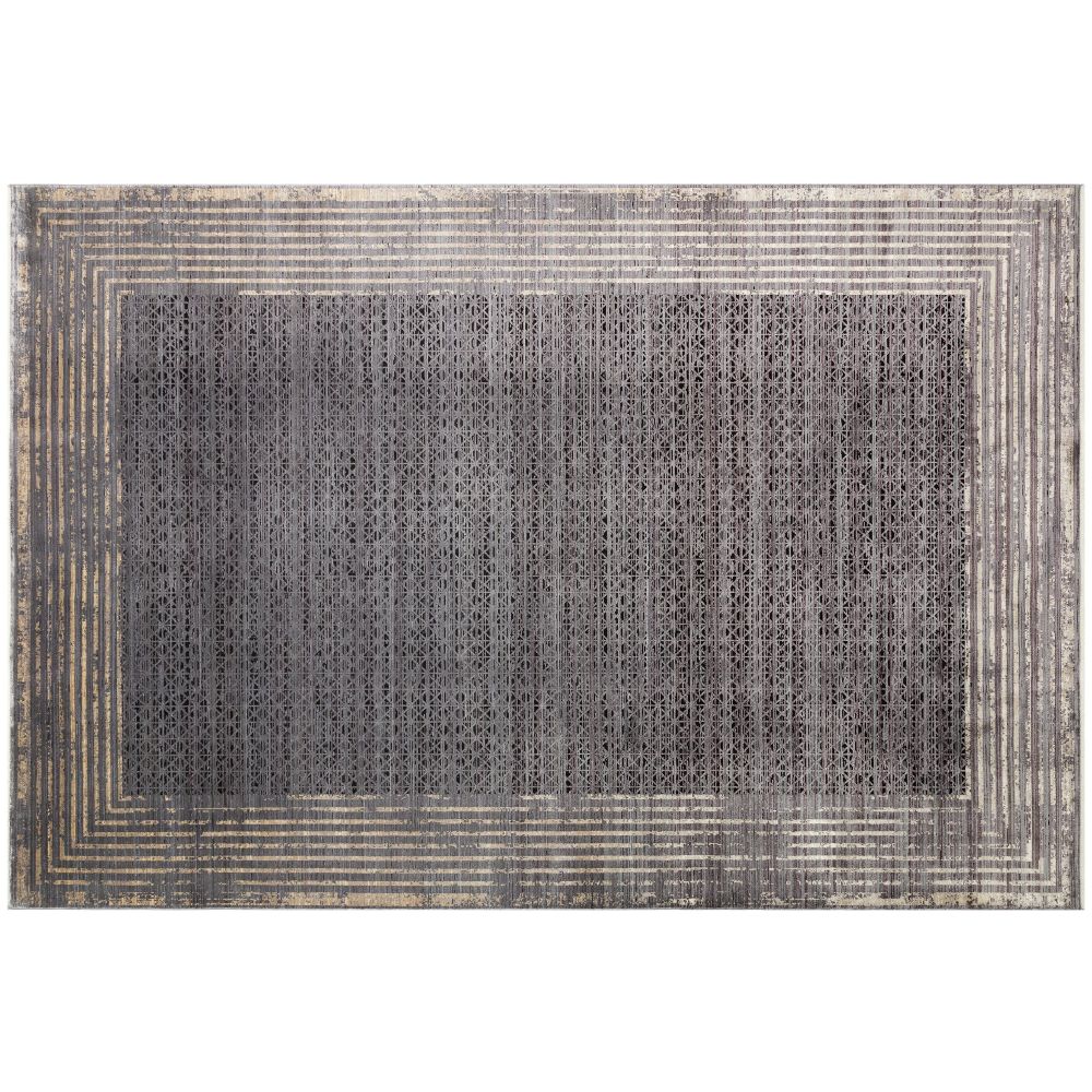 Mhl 01 - Antracit, Zlatni Antracit - Zlatni Tepih za Hol (100 x 200 cm) slika 3